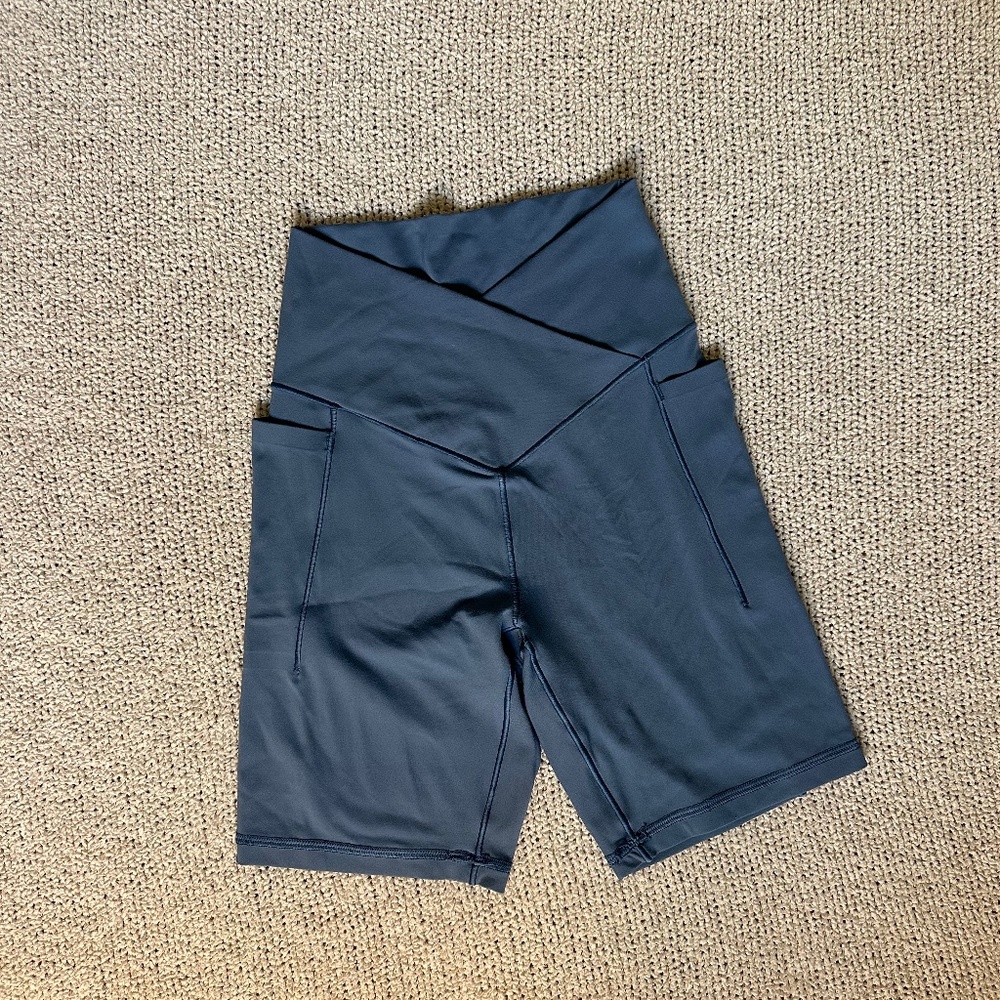 Aerie small blue biker shorts